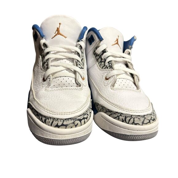 Little Kid's Jordan 3 Retro White/Midnight Navy (DM0966 140) - 12C - Picture 2 of 8